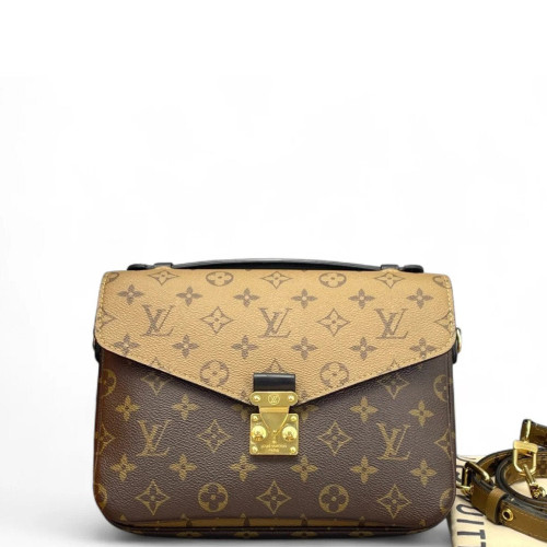 Louis Vuitton Pochette Metis Reverse Monogram Brown Louis Vuitton Pochette Metis Reverse Monogram Brown