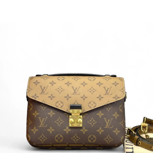 Louis Vuitton Pochette Metis Reverse Monogram Brown Louis Vuitton Pochette Metis Reverse Monogram Brown