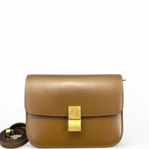 Celine Medium Classic Box Smooth Calfskin Tan Celine Medium Classic Box Smooth Calfskin Tan