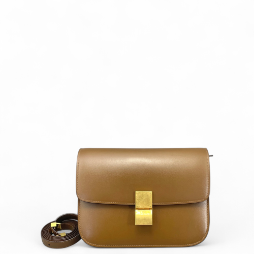 Celine Medium Classic Box Smooth Calfskin Tan Celine Medium Classic Box Smooth Calfskin Tan