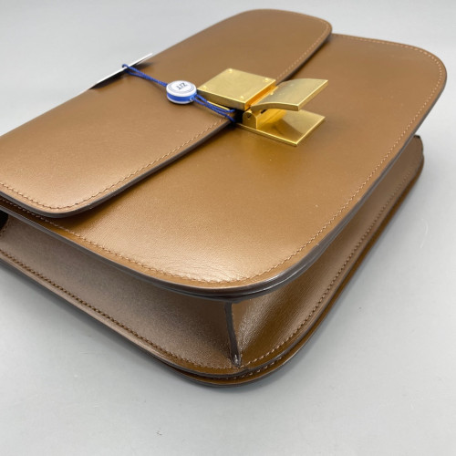 Celine Medium Classic Box Smooth Calfskin Tan Celine Medium Classic Box Smooth Calfskin Tan