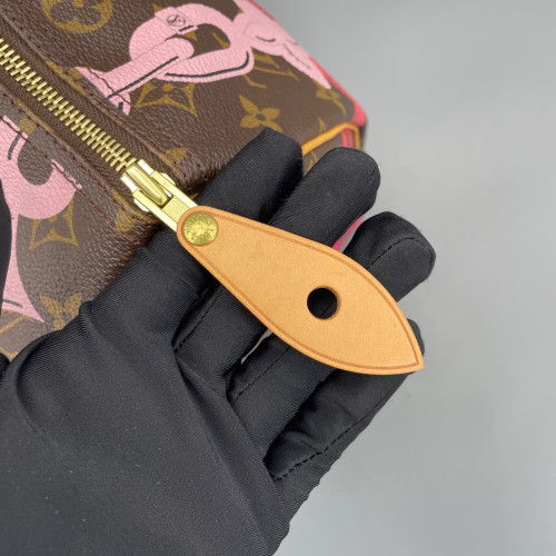 Louis Vuitton Speedy 30 Monogram Brown Pink White Louis Vuitton Speedy 30 Monogram Brown Pink White