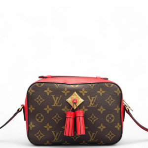 Louis Vuitton Saintonge Monogram Brown Red