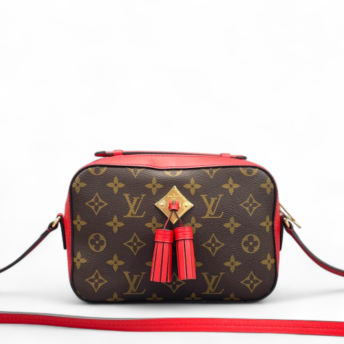 Louis Vuitton Saintonge Monogram Brown Red