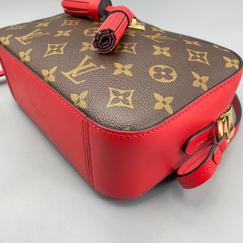 Louis Vuitton Saintonge Monogram Brown Red