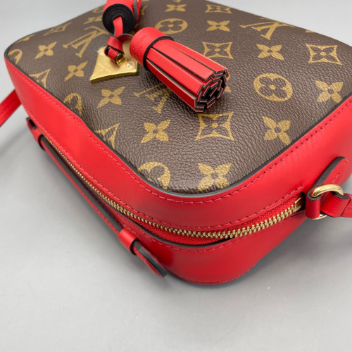 Louis Vuitton Saintonge Monogram Brown Red