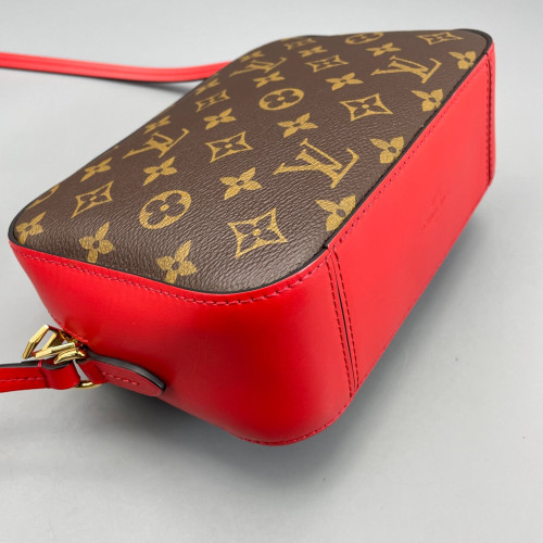 Louis Vuitton Saintonge Monogram Brown Red