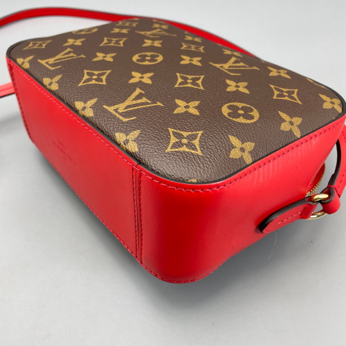 Louis Vuitton Saintonge Monogram Brown Red