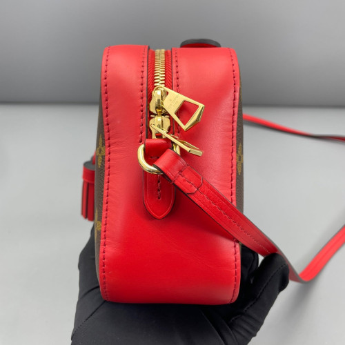 Louis Vuitton Saintonge Monogram Brown Red