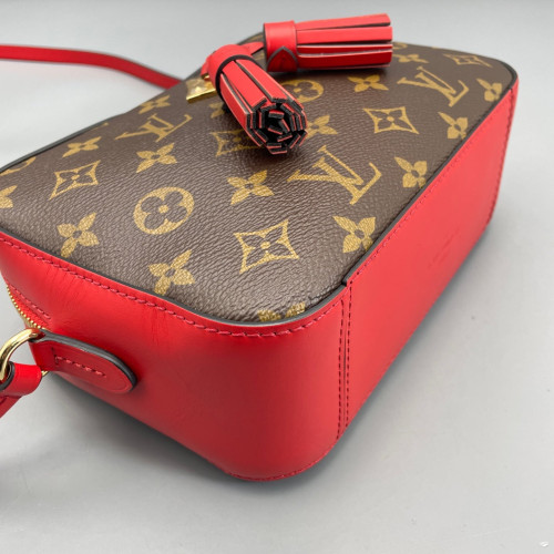 Louis Vuitton Saintonge Monogram Brown Red