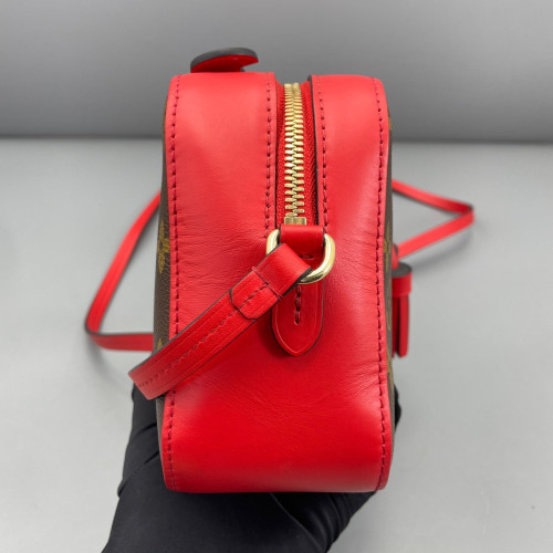 Louis Vuitton Saintonge Monogram Brown Red