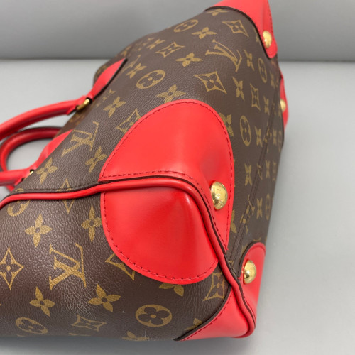 Louis Vuitton Phenix Pm Monogram Brown Red