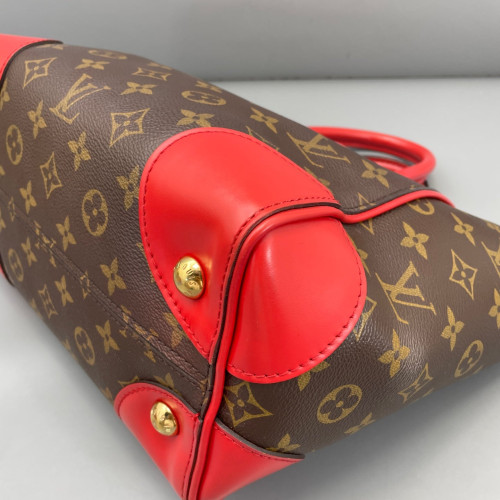 Louis Vuitton Phenix Pm Monogram Brown Red