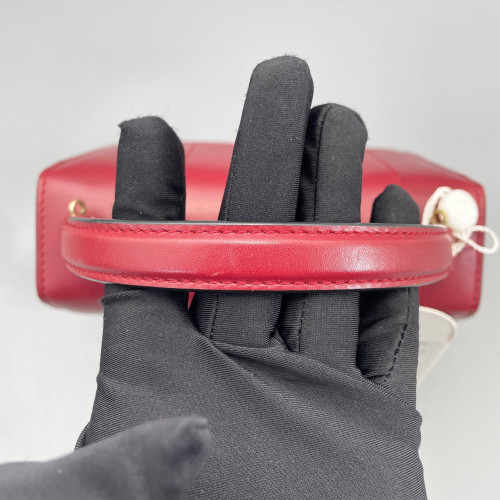 Bvlgari Small Serpenti Forever Top Handle Bag Smooth Calfskin Red