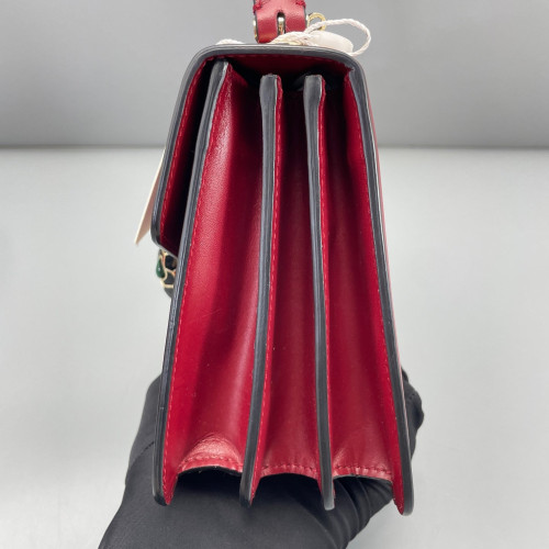 Bvlgari Small Serpenti Forever Top Handle Bag Smooth Calfskin Red
