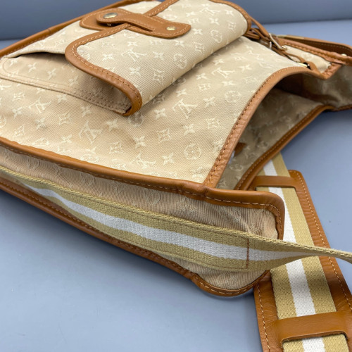 Louis Vuitton Crossbody Bag Denim Monogram Yellow