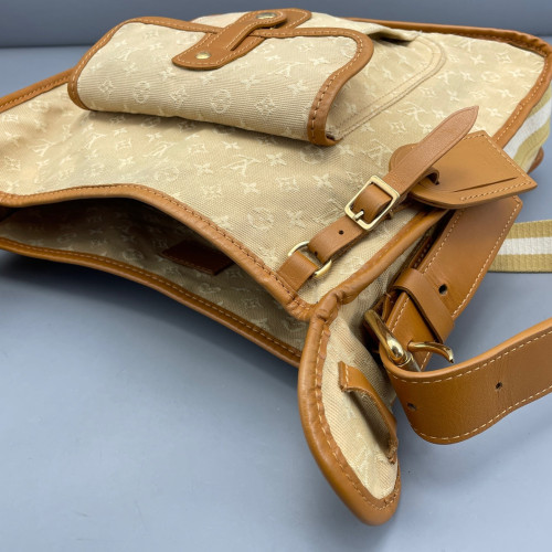 Louis Vuitton Crossbody Bag Denim Monogram Yellow