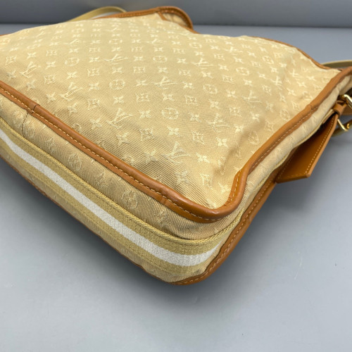 Louis Vuitton Crossbody Bag Denim Monogram Yellow