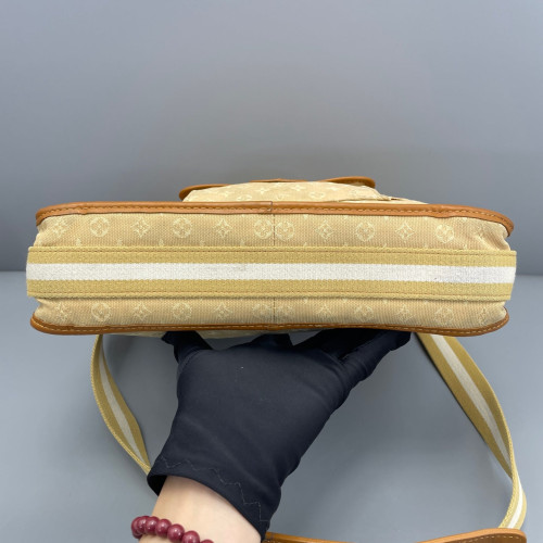 Louis Vuitton Crossbody Bag Denim Monogram Yellow