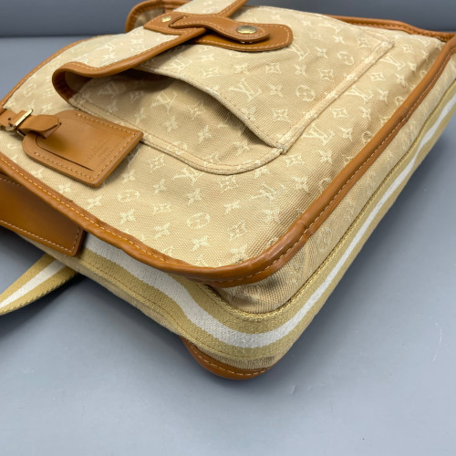 Louis Vuitton Crossbody Bag Denim Monogram Yellow