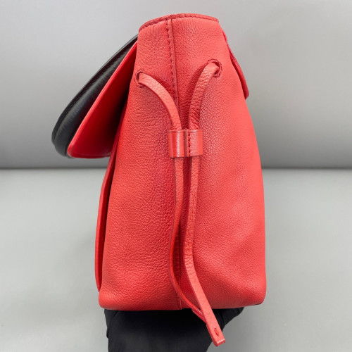Louis Vuitton Lockme Handbag MM Calfskin Red