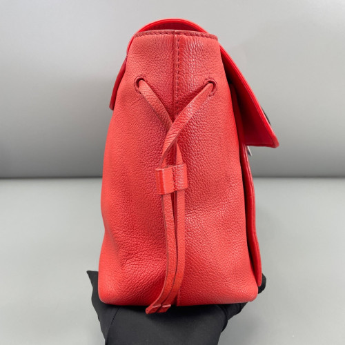 Louis Vuitton Lockme Handbag MM Calfskin Red