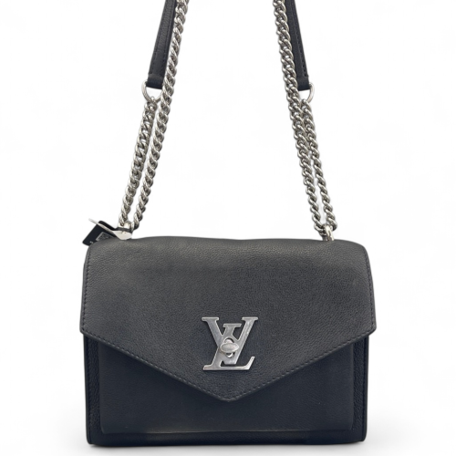 Louis Vuitton Mylockme Chain Bag BB Calfskin Black Louis Vuitton Mylockme Chain Bag BB Calfskin Black