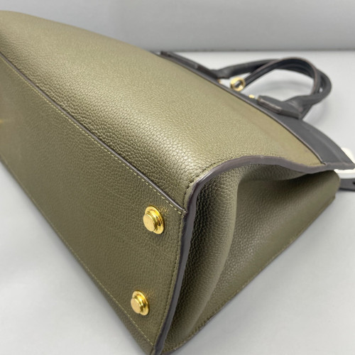 Louis Vuitton City Steamer MM Calfskin Black Green