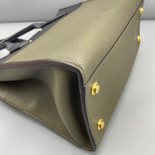Louis Vuitton City Steamer MM Calfskin Black Green