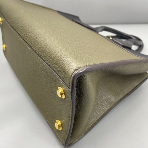 Louis Vuitton City Steamer MM Calfskin Black Green