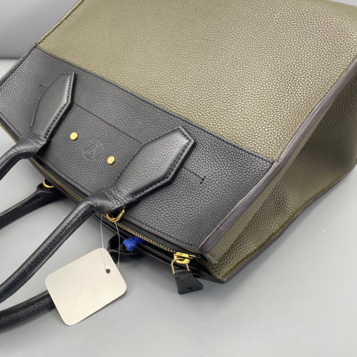 Louis Vuitton City Steamer MM Calfskin Black Green
