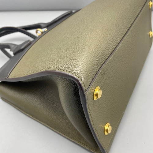 Louis Vuitton City Steamer MM Calfskin Black Green