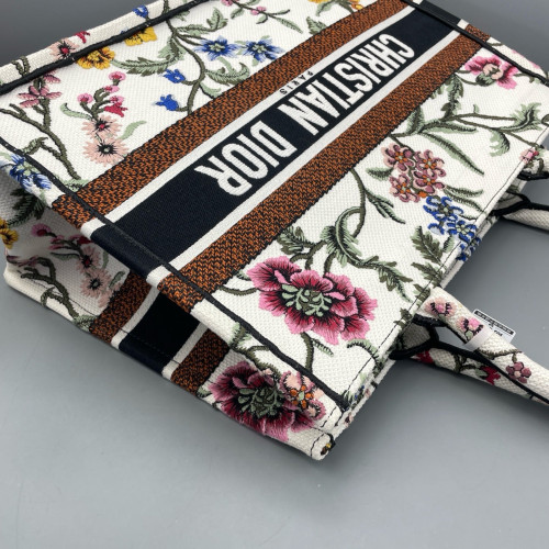 Dior Medium Book Tote Canvas White Black Brown Dior Medium Book Tote Canvas White Black Brown