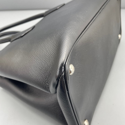 Prada Two-Way Bag Saffiano Calfskin Black
