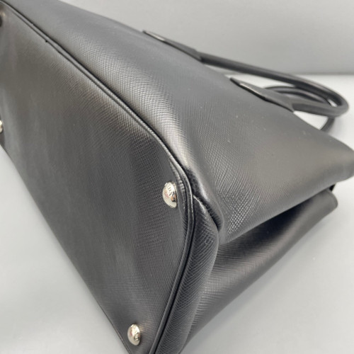 Prada Two-Way Bag Saffiano Calfskin Black