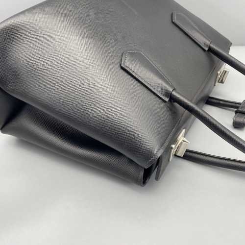 Prada Two-Way Bag Saffiano Calfskin Black