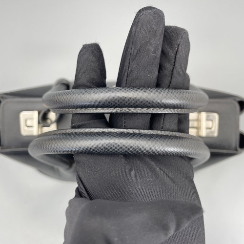 Prada Two-Way Bag Saffiano Calfskin Black