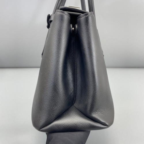 Prada Two-Way Bag Saffiano Calfskin Black