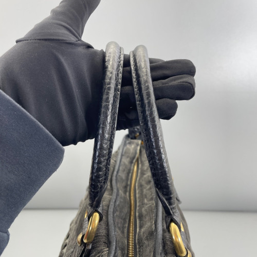 Louis Vuitton Two-Way Bag Canvas Black
