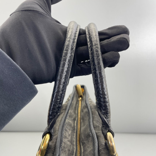 Louis Vuitton Two-Way Bag Canvas Black