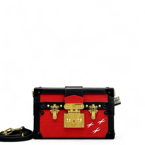Louis Vuitton Petite Malle Epi Red Black