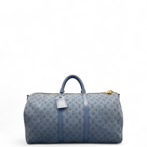 Louis Vuitton Keepall Bandouliere 50 Monogram Blue