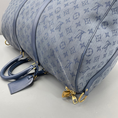 Louis Vuitton Keepall Bandouliere 50 Monogram Blue
