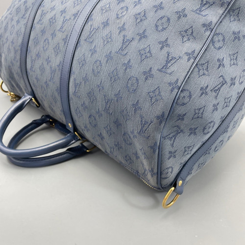 Louis Vuitton Keepall Bandouliere 50 Monogram Blue