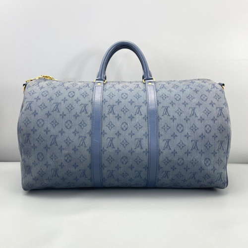 Louis Vuitton Keepall Bandouliere 50 Monogram Blue