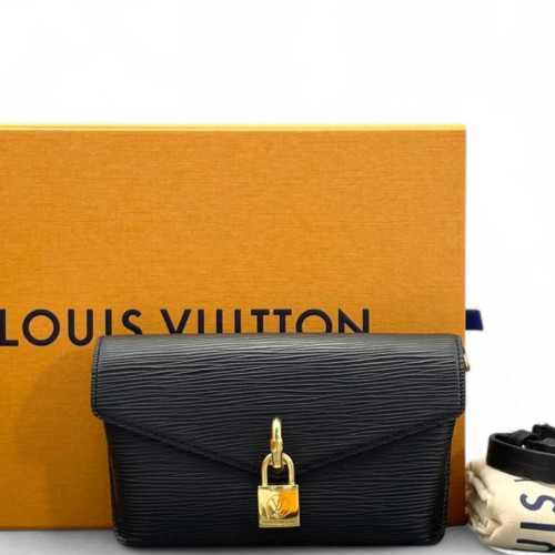 Louis Vuitton Padlock On Strap Epi Black