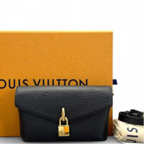 Louis Vuitton Padlock On Strap Epi Black