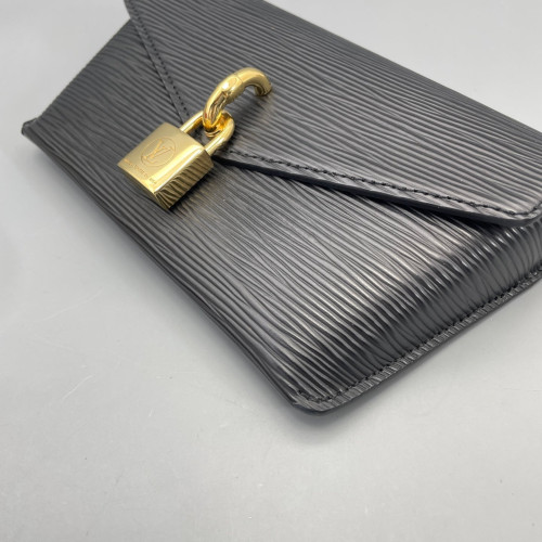 Louis Vuitton Padlock On Strap Epi Black