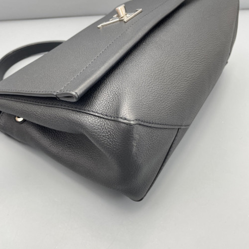 Louis Vuitton Lockme II Top Handle Calfskin Black