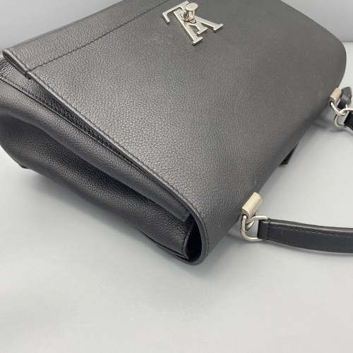Louis Vuitton Lockme II Top Handle Calfskin Black